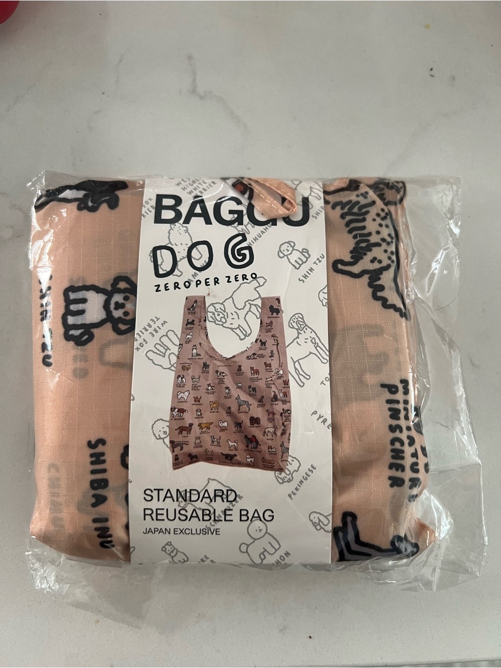 NIB Baggu Japan Exclusive Standard Reusable bag, Dog Dictionary